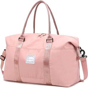 Waterproof Sports Travel Duffle Bag, Gym & Weekender Bag for Women with Strap